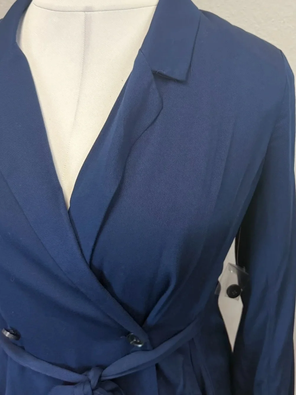 ModCloth Navy Blue Wrap Blazer - NWOT - Size XL